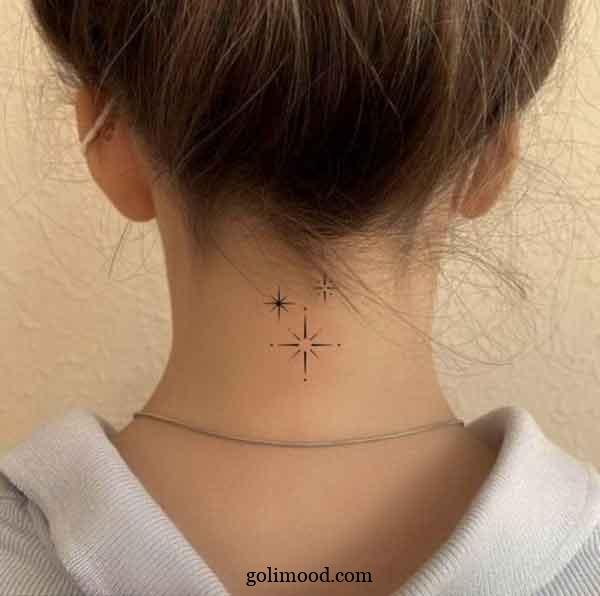  عکس تاتو گردن دخترانه خفن