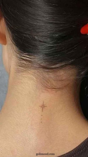  عکس تاتو گردن دخترانه خفن