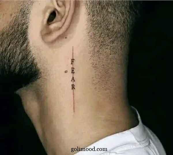  عکس تاتو گردن دخترانه خفن