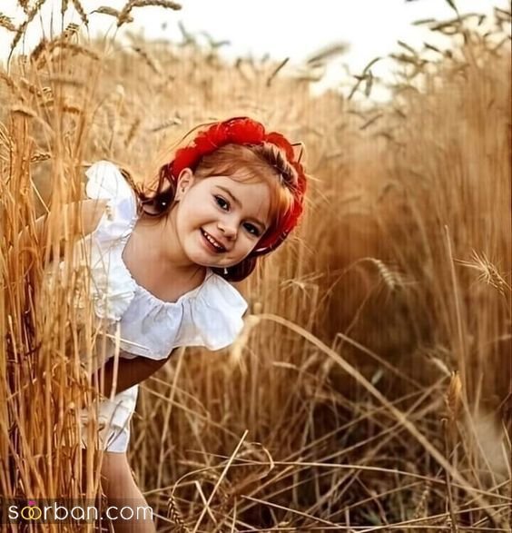  ژستهای جدید از عکس گرفتن دختر بچه ها در طبیعت
