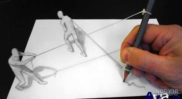  نقاشی های سه بعدی جالب و خلاقانه و جدید