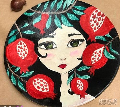  عکس نقاشی روی سفال جدید