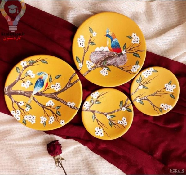 عکس نقاشی روی سفال جدید