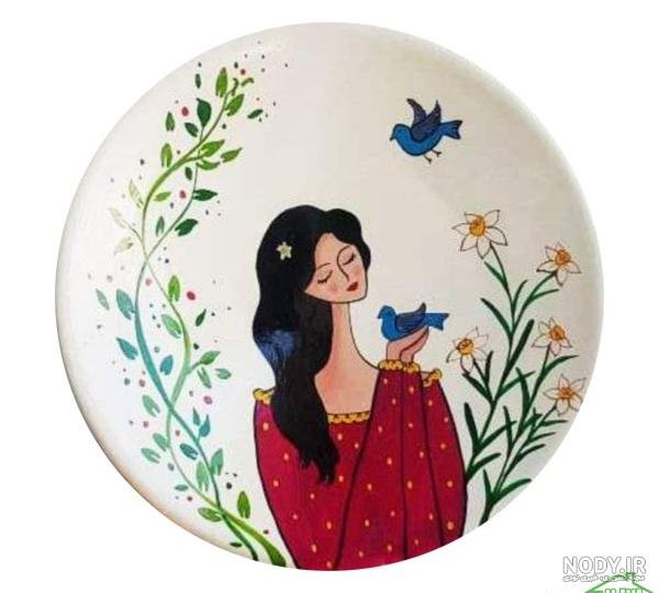  عکس نقاشی روی سفال جدید