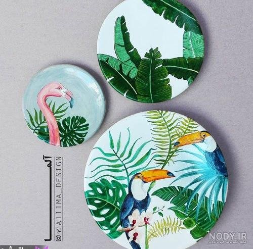  عکس نقاشی روی سفال جدید