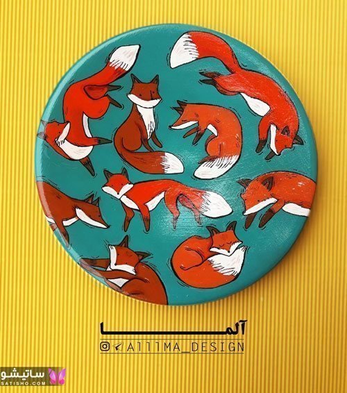  نقاشی روی سفال کیوت