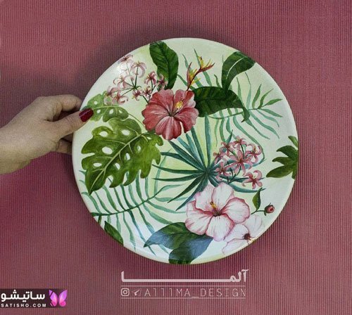  نقاشی روی سفال کیوت