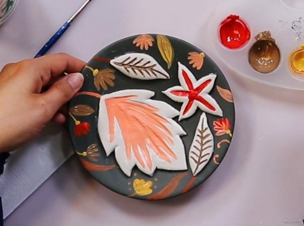 نقاشی روی سفال ساده