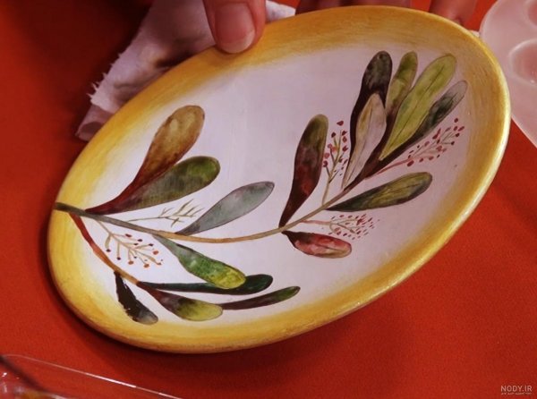  نقاشی روی سفال ساده
