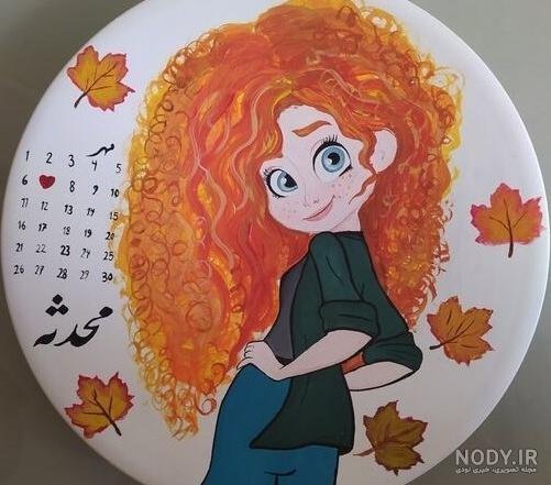  نقاشی روی سفال فانتزی دخترانه
