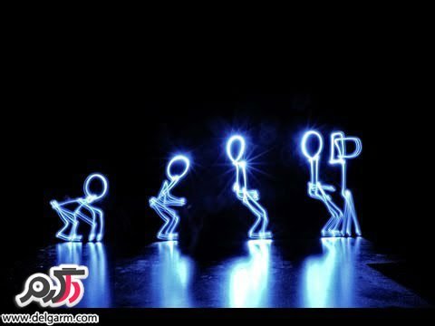  ایده نقاشی های جالب و زیبا با نور