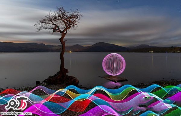  ایده نقاشی های جالب و زیبا با نور