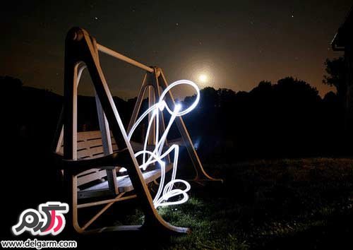  ایده نقاشی های جالب و زیبا با نور