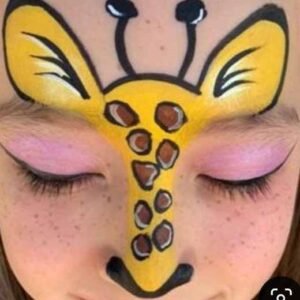 نقاشی روی صورت کودکان ساده