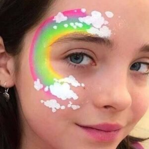 نقاشی روی صورت کودکان ساده