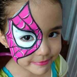 نقاشی روی صورت کودکان ساده