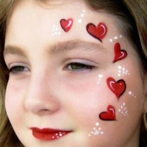 نقاشی روی صورت کودکان ساده