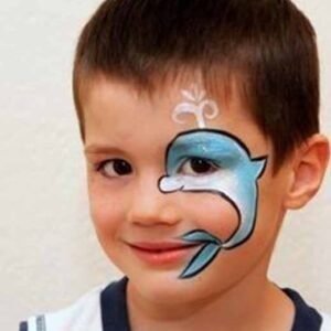 نقاشی روی صورت کودکان ساده