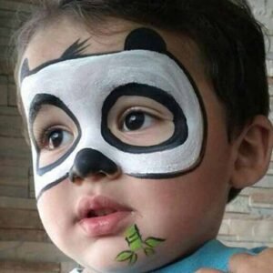 نقاشی روی صورت کودکان ساده