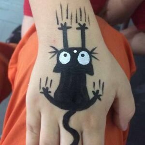 نقاشی روی صورت کودکان با ابرنگ