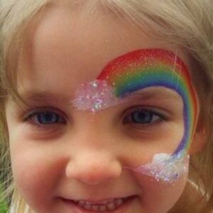  نقاشی روی صورت دخترانه