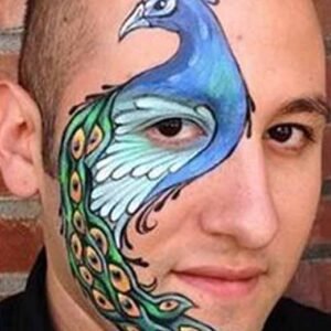  نقاشی روی صورت دخترانه
