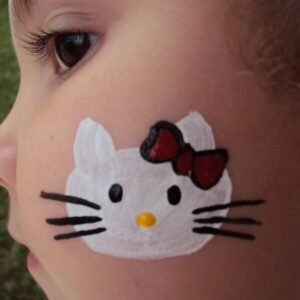  نقاشی روی صورت دخترانه