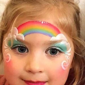 نقاشی روی صورت دخترانه