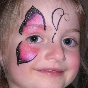  نقاشی روی صورت دخترانه