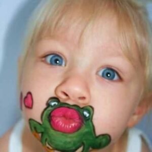  نقاشی روی صورت دخترانه