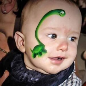  نقاشی روی صورت دخترانه