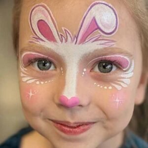  نقاشی روی صورت دخترانه
