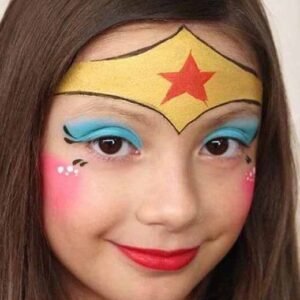 نقاشی روی صورت دخترانه