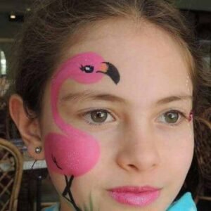  نقاشی روی صورت دخترانه