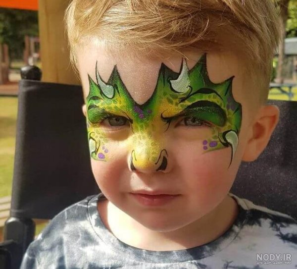  نقاشی روی صورت کودکان پسرانه