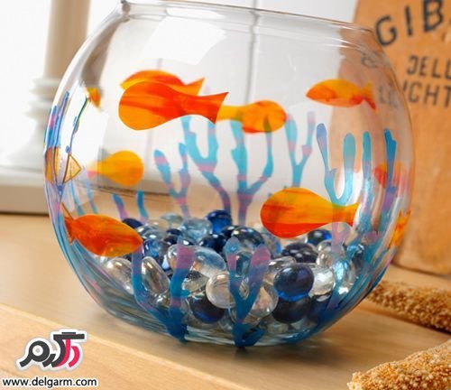  ایده و مدل نقاشی روی شیشه و ظروف کریستالی
