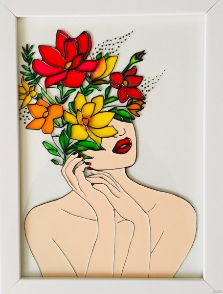  طرح ویترای روی شیشه دخترانه