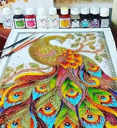  طرح ویترای روی شیشه دخترانه