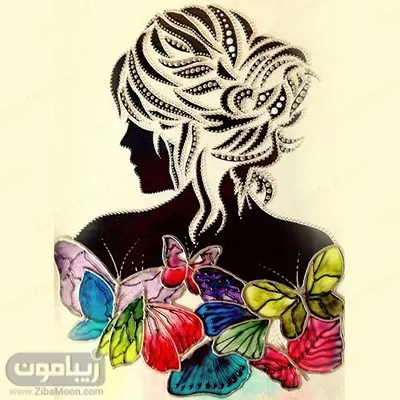  طرح ویترای روی شیشه دخترانه