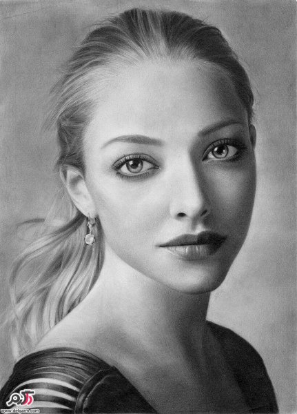  عکس طراحی سیاه قلم چهره