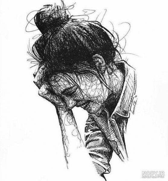  عکس نقاشی های سیاه و سفید