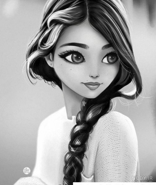  عکس نقاشی های سیاه و سفید