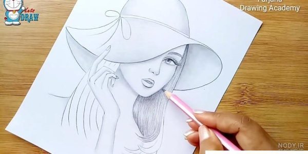  نقاشی سیاه و سفید با مداد