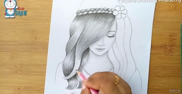  نقاشی سیاه و سفید با مداد