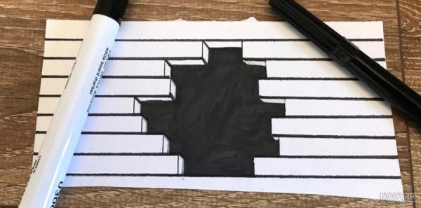  عکس نقاشي هاي سه بعدی 3D روي كاغذ