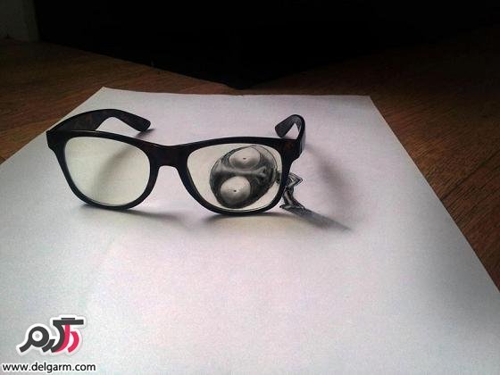  عکس نقاشي هاي سه بعدی 3D روي كاغذ