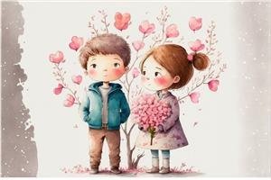  نقاشی مینیمال عاشقانه