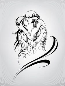  نقاشی مینیمال عاشقانه