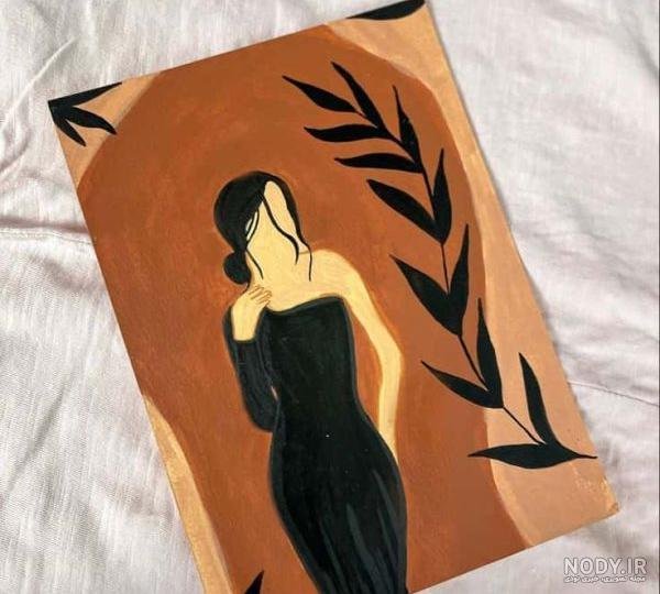  نقاشی مینیمال پینترست رنگی