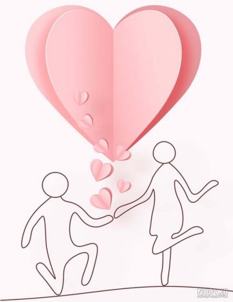  نقاشی مینیمال پینترست عاشقانه